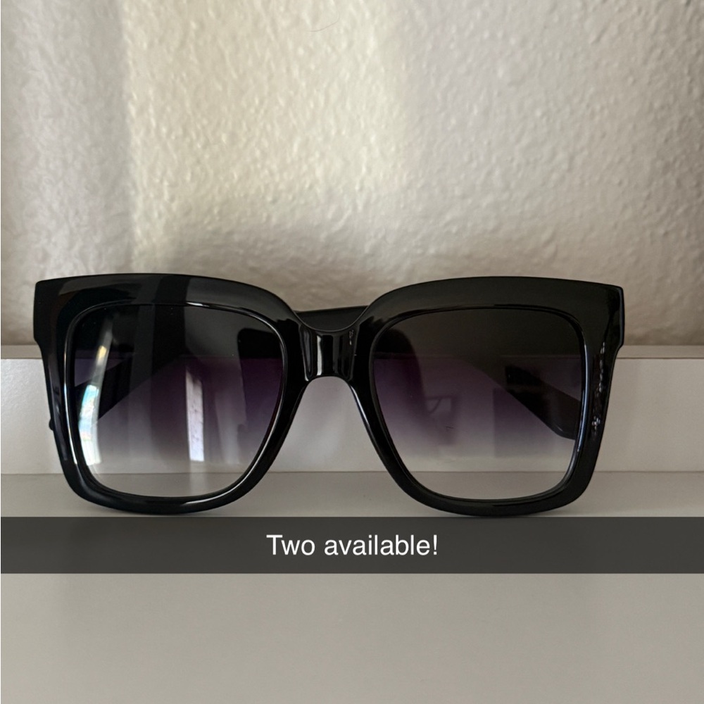 Quay Australia Black Gradient Sunglasses Icy